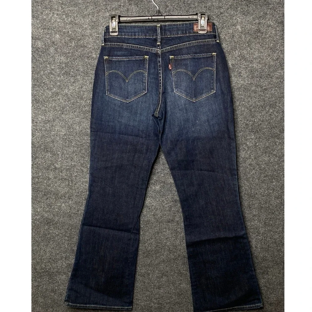 Levis‎ Bold Curve Bootcut Jeans Dark Wash Stretch Denim Womens 29 Western